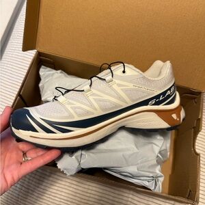 Salomon XT-6 S-Lab Athletic Shoes - White and Black